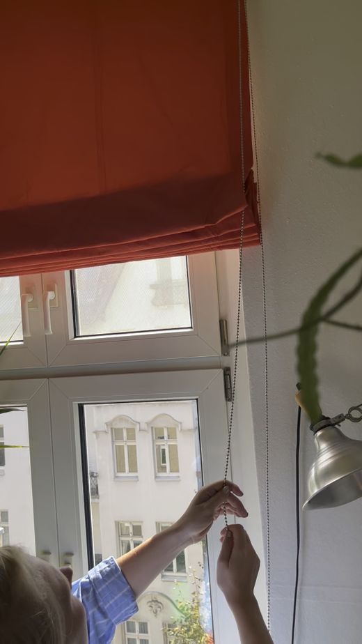 Kettenbedienung des Raffrollos