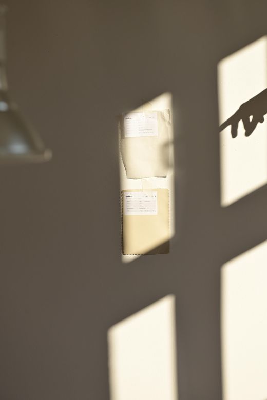 Falten des Wellenvorhangs