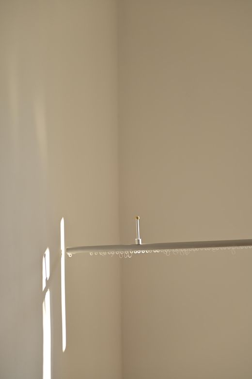 Wellenvorhang am Fenster