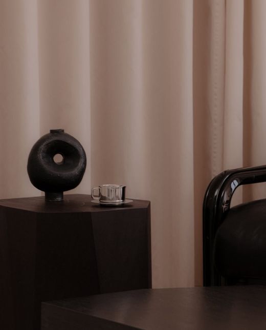 Wellenvorhang am Fenster