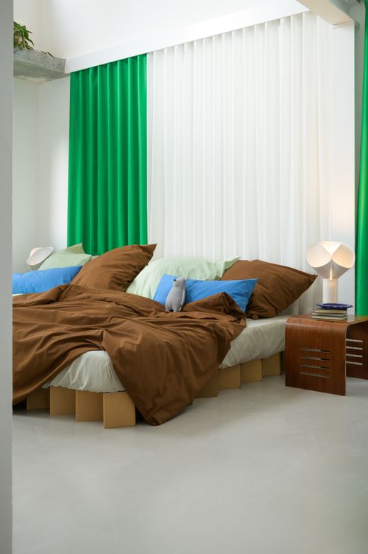 Frontale Ansicht des Schlafzimmers