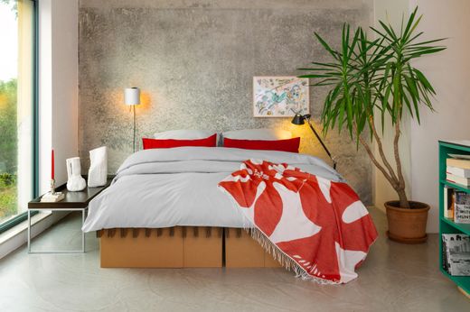 Nahaufnahme des grünen Vorhangs