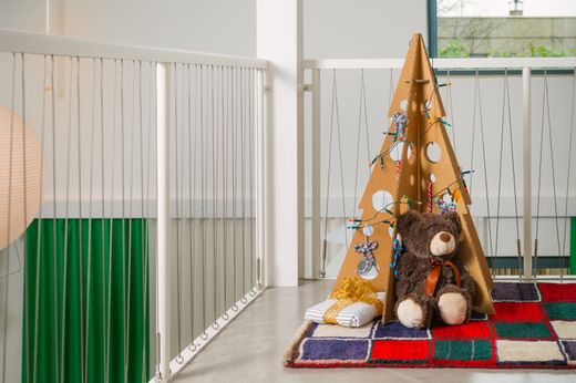 Seitenansicht des Schlafzimmers