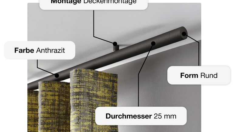 Vorhangstange nach Maß finden