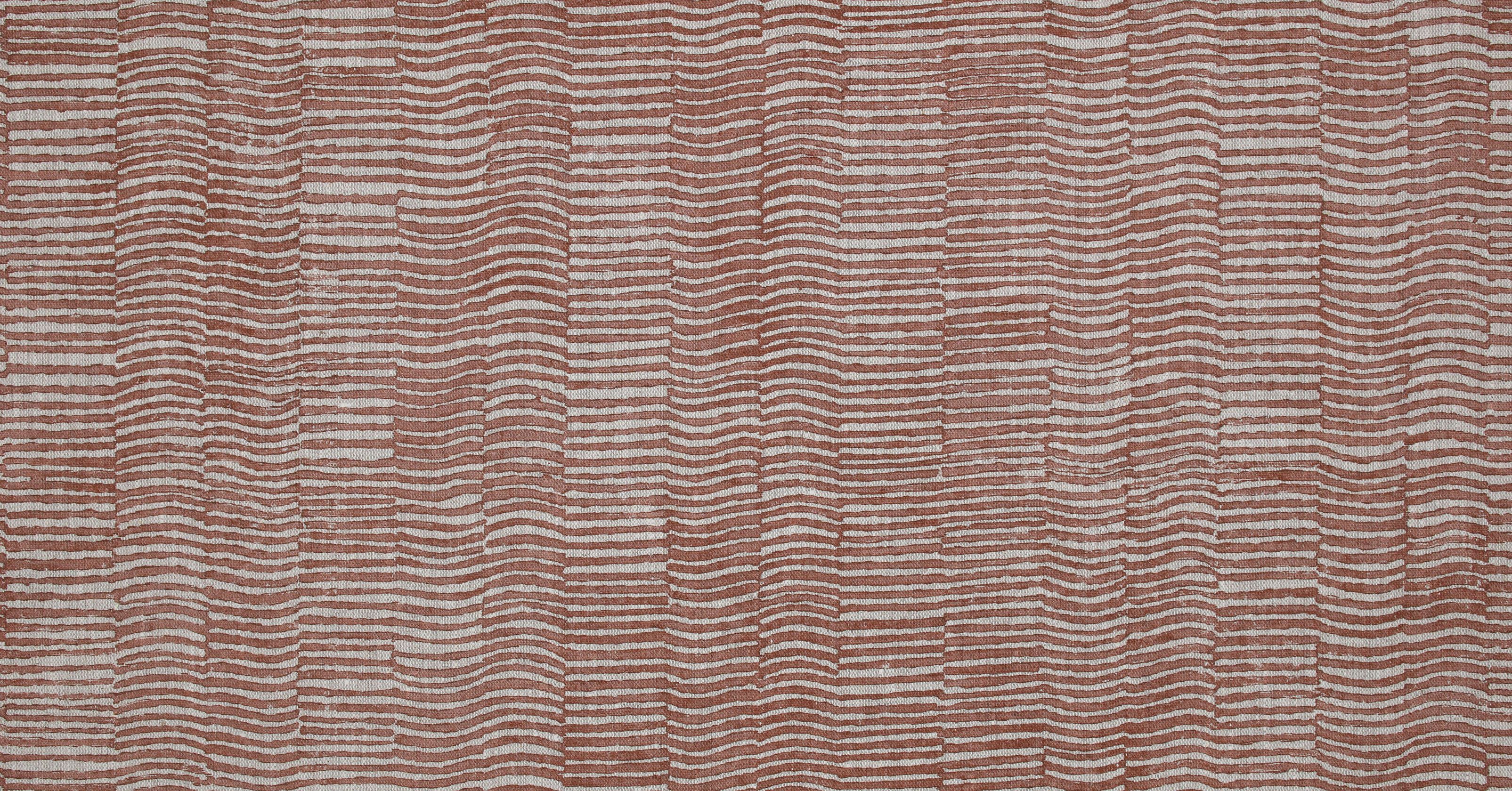 Woodcut - burnt orange