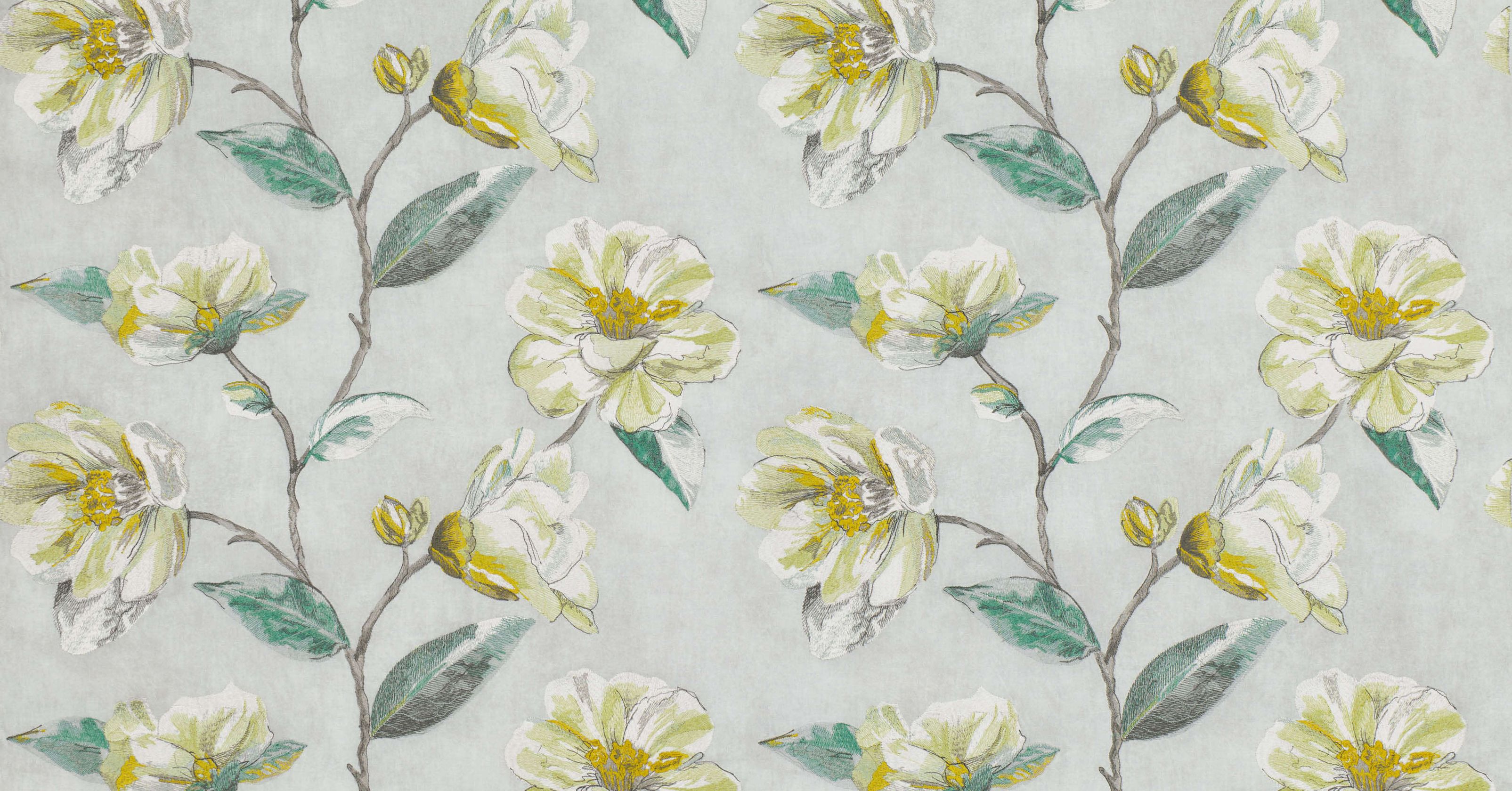 Japonica Embroidery - cypress