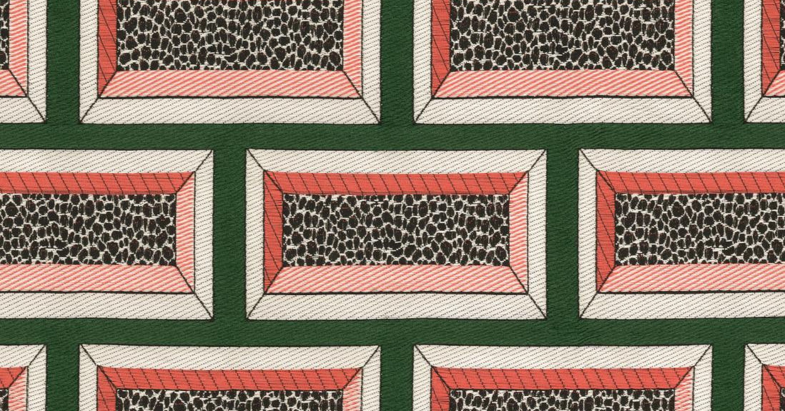 Dappled Brick - emerald