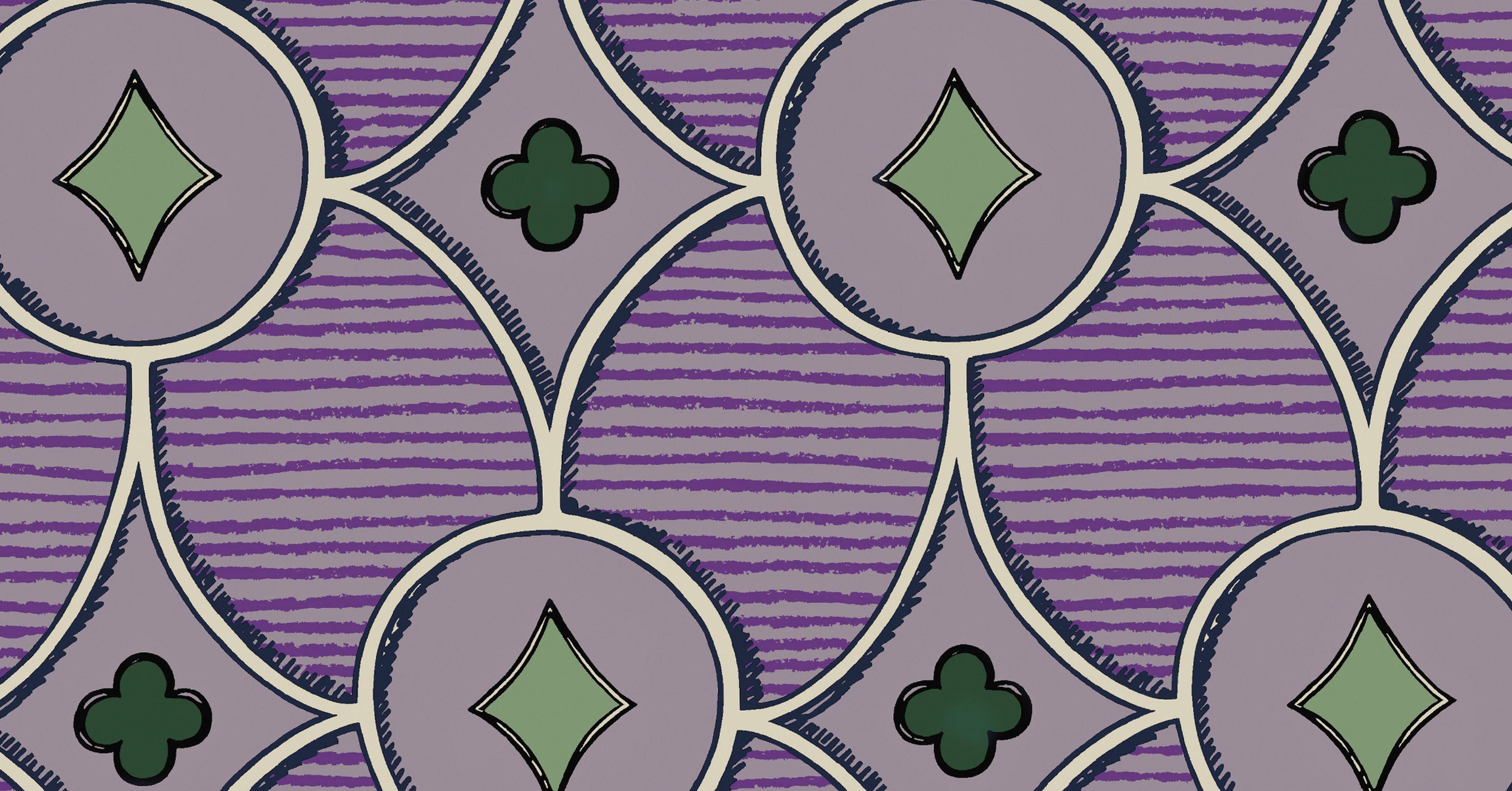 Quatrefoil - lavender