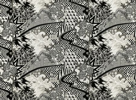 KIRKBY DESIGN - Kd x eley kishimoto 2 fabrics - Graphic fairytale Monochrome - K5290/02