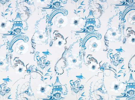 ROMO - Romo   fabrics - Euphoria print China blue - 8005/03