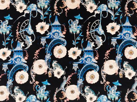 ROMO - Romo   fabrics - Euphoria velvet Cobalt - 8009/02